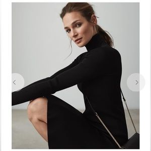 REISS Mimi Flippy Hem Knit Dress with ZIPPER